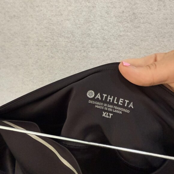 Athleta Skort Womens XLT Black Reflective Run Shorts Built In Pockets Activewear - Picture 2 of 14